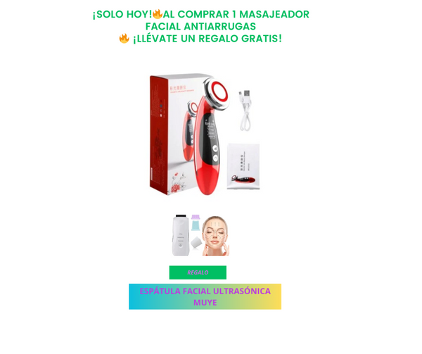 Masajeador Facial Antiarrugas + Espatula