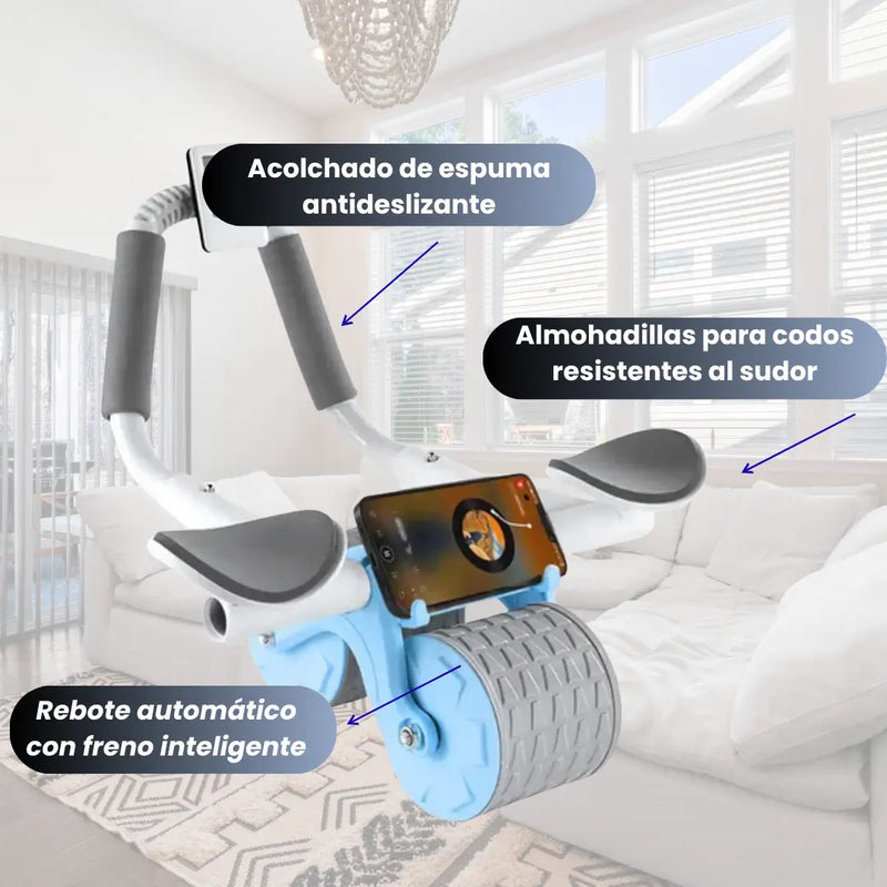 ¡SOLO HOY!🔥  RUEDA ABDOMINAL DOBLE SOPORTE PARA CODO