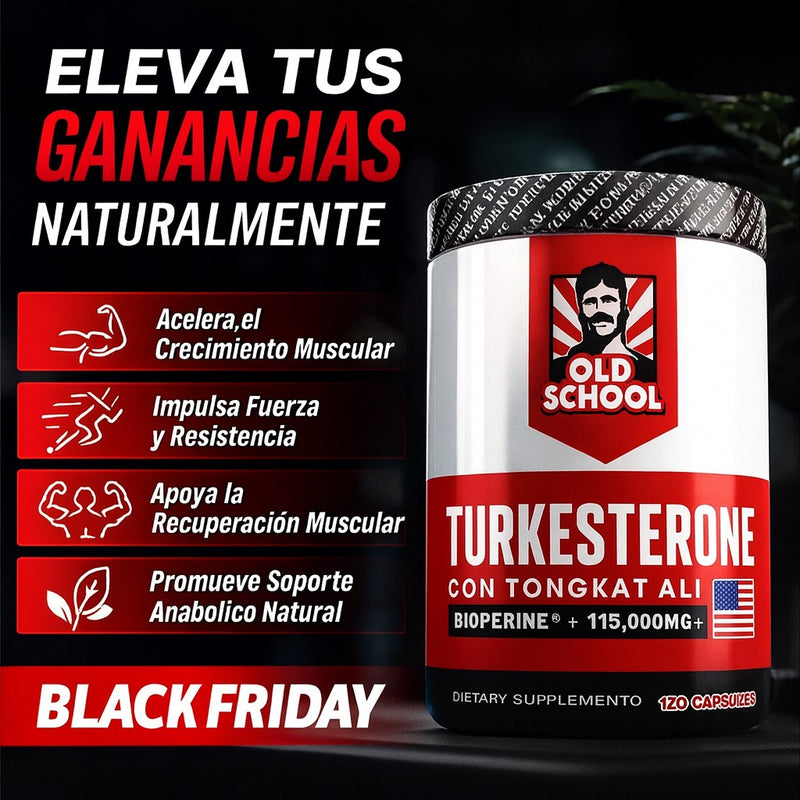 🔥 ¡SUPEROFERTA! TURKESTERONE + TONGKAT Ali - COMPROBADO Y SELLADO: Consigue Turkesterona de la vieja escuela (120 cápsulas). Tus resultados serán SERIOS.