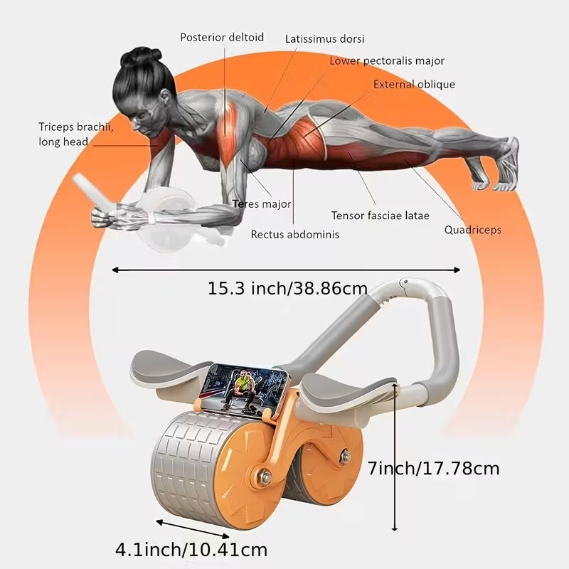 ¡SOLO HOY!🔥  RUEDA ABDOMINAL DOBLE SOPORTE PARA CODO